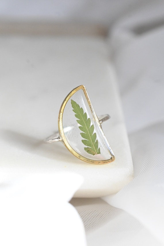 Etsy shop fern ring