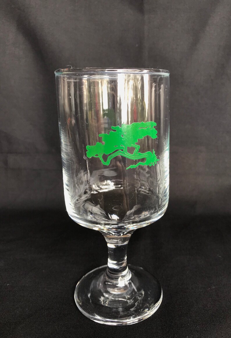 Quirky Wine Glasses with a Juniper Bonsai