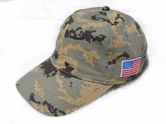 camo american flag hat