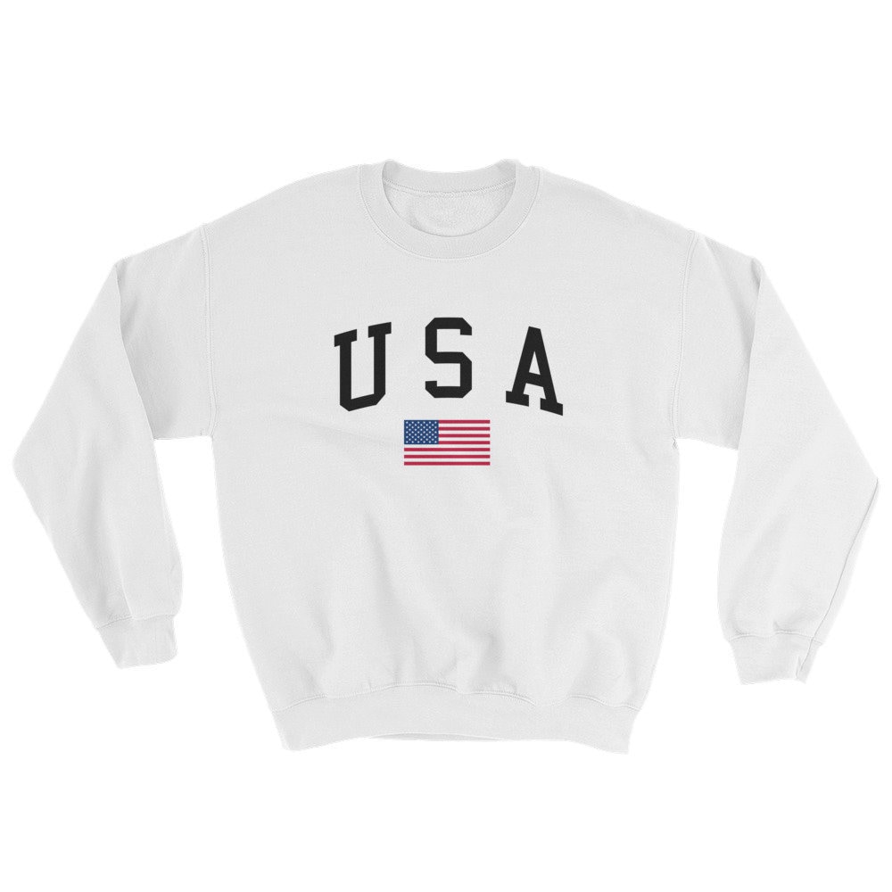 USA Crewneck USA Sweatshirt USA Pullover Sweatshirt - Etsy