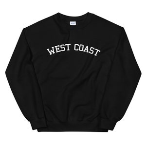 West Coast Felpa - Felpa Donna - Felpa Uomo - Felpa California - West Coast Pullover Felpa - West Coast - CA