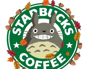 Mi vecino Totoro png, Totoro png, Totoro Svg, Studio Ghibli Svg, Studio Ghibli, Starbucks SVG, descarga instantánea,