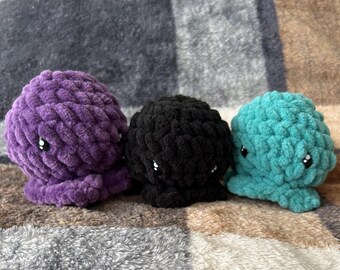 Pulpo de peluche tejido a crochet, Pulpo de crochet, Pulpo de peluche, Animal de peluche tejido a crochet, Animal de peluche, Amigurumi, Idea de regalo, Peluche, Ideas de regalo para niños