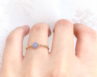 Made in England Victorian Inspired 18K or 14K White Gold Tanzanite and Diamond Dainty Ornate Trilogy Ring Platinum Customizable