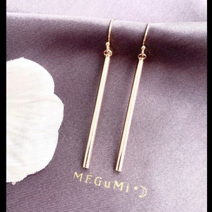 One line earrings sale