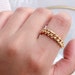 CHUNKY CHAIN RING 24K Gold-filled Simple Chain Ring. Minimalistic Ring ...