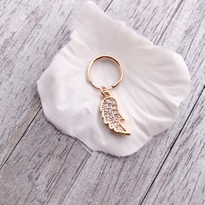 Sparkly Angel Wing Endless Hoop Earrings. 14K Gold-Filled Charm Earrings/Dainty Hoop Earrings/ Minimalistic Hoop/ 12mm/16mm Hoop