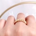 CHUNKY CHAIN RING 24K Gold-filled Simple Chain Ring. Minimalistic Ring ...