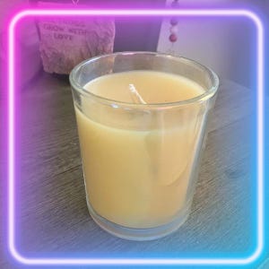 Clear Glass Beeswax Candle