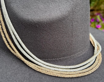 Banda para sombrero con brillantes diamantes de imitación - Ajustable en oro o plata