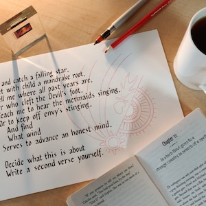 Calligrafia personalizzata scritta a mano - Poesia/Citazione/Estratto