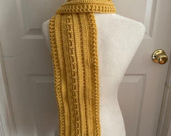 Crochet Scarf - Cornmeal Crochet Scarf