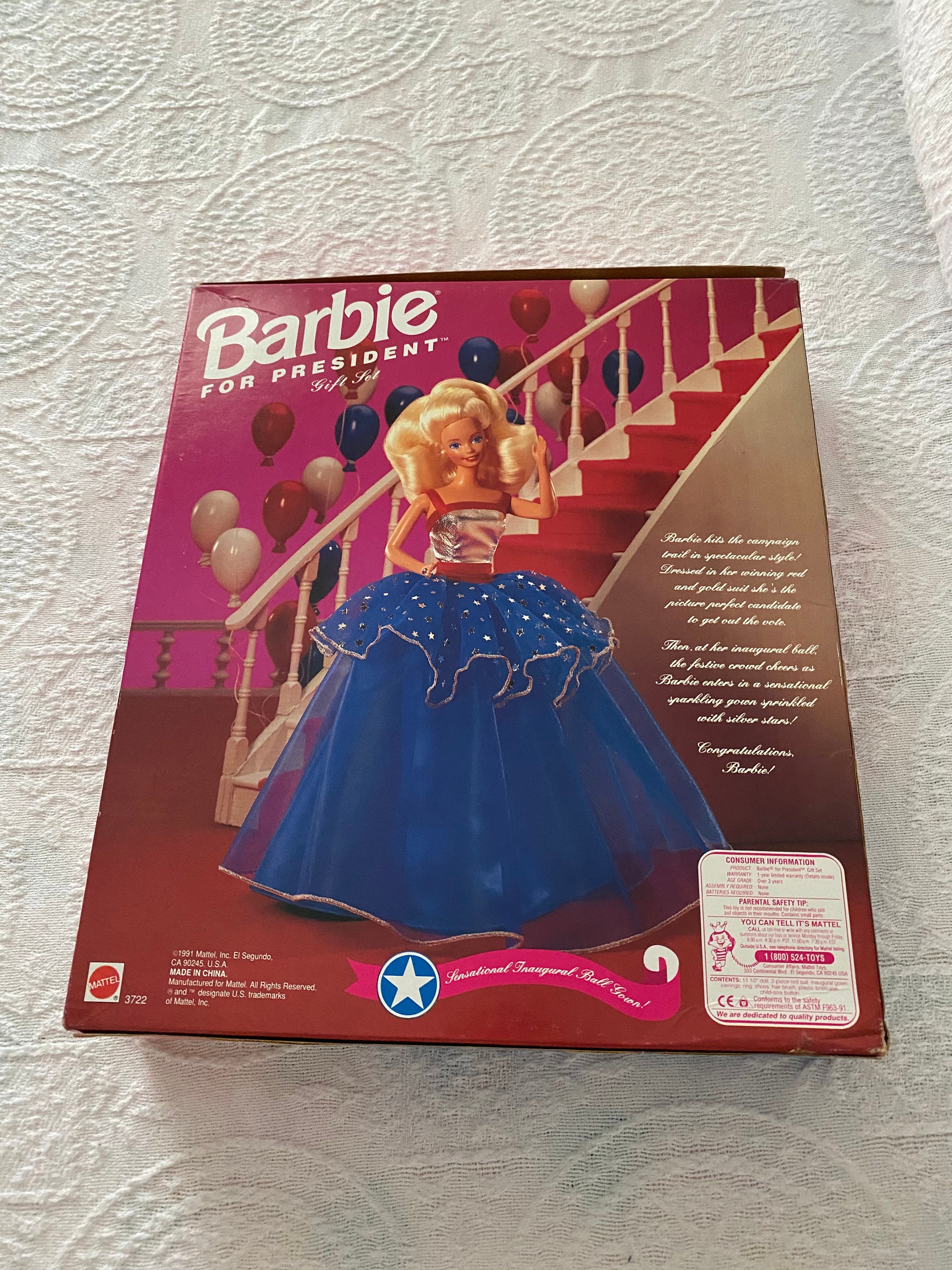 Barbie Doll 1991 Mattel Barbie for President Gift Set Etsy
