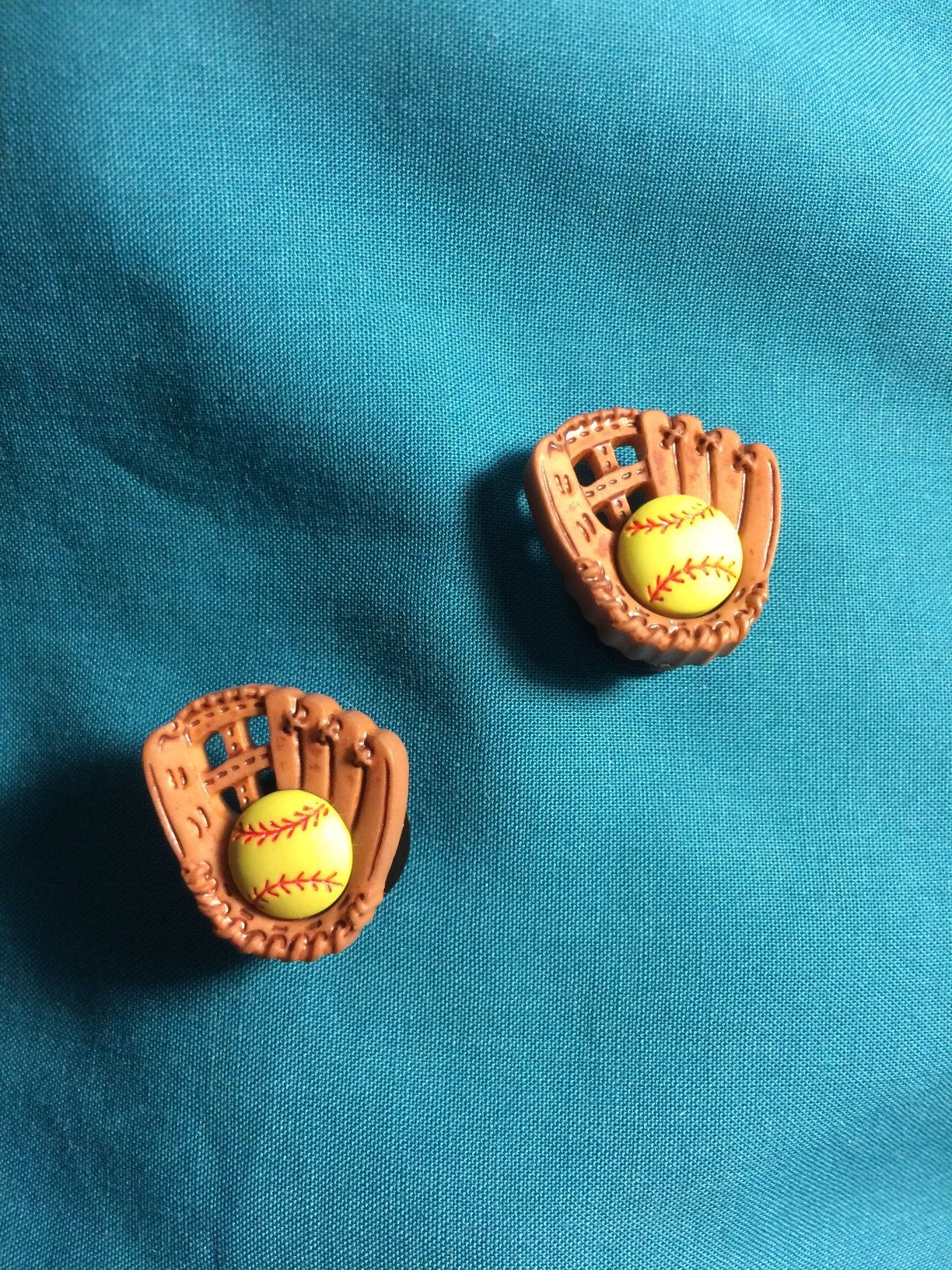 Cute Softball & Mitt GLOVE Soft Ball Women Girl Sports Clog Etsy
