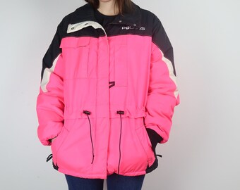 light pink ski jacket