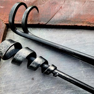 Steak Flipper, 20 inch BBQ Turner, Grill Turner. Hand Forged.