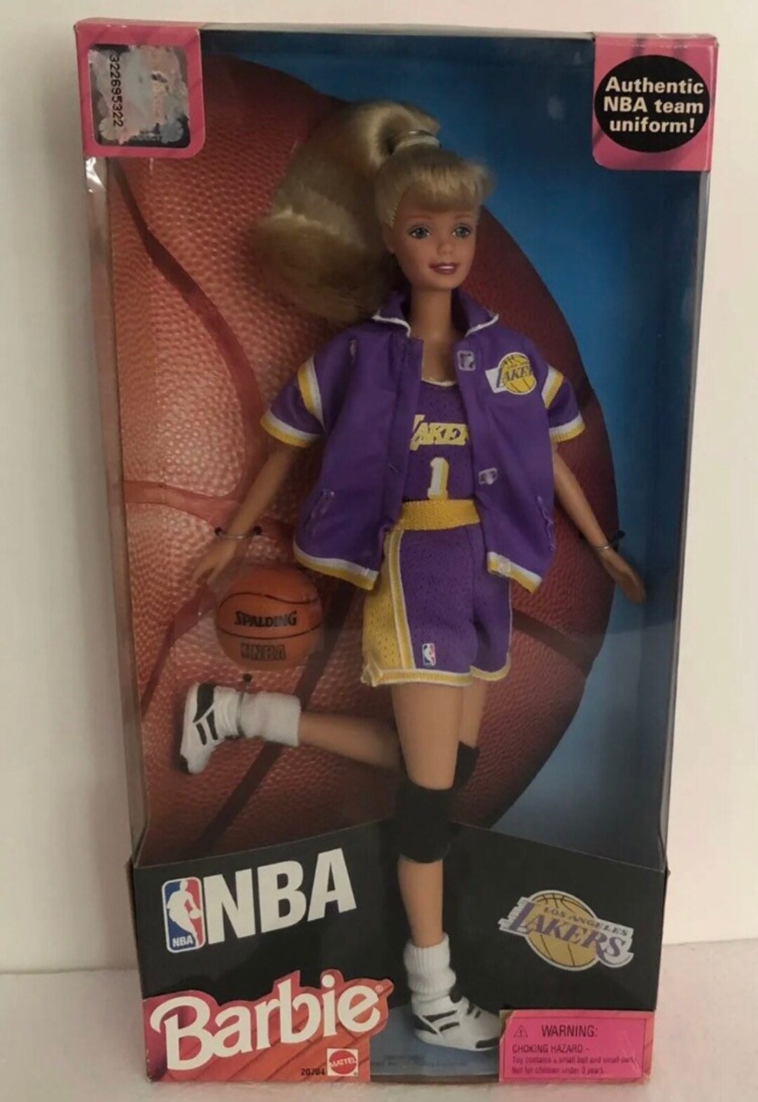 ontgrendelen bijstand methaan Vintage NBA Los Angeles Lakers Barbie 1998 NIB - Etsy