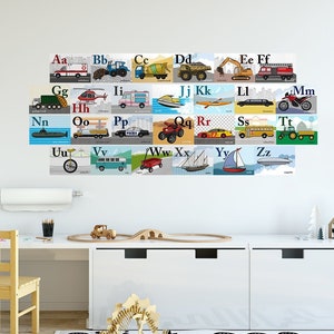 Transportation Alphabet Card Set,Transportation Alphabet Flash Cards, ABC Cards, Alphabet cards for INSTANT DIGITAL Download