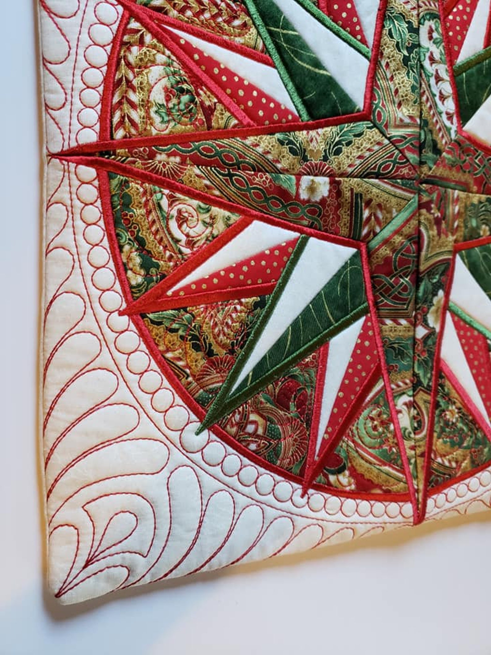 Quilted Christmas Pillow Cover Etsy