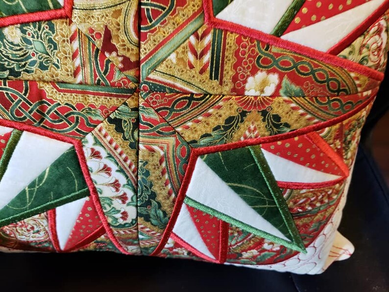 Quilted Christmas Pillow Cover Etsy