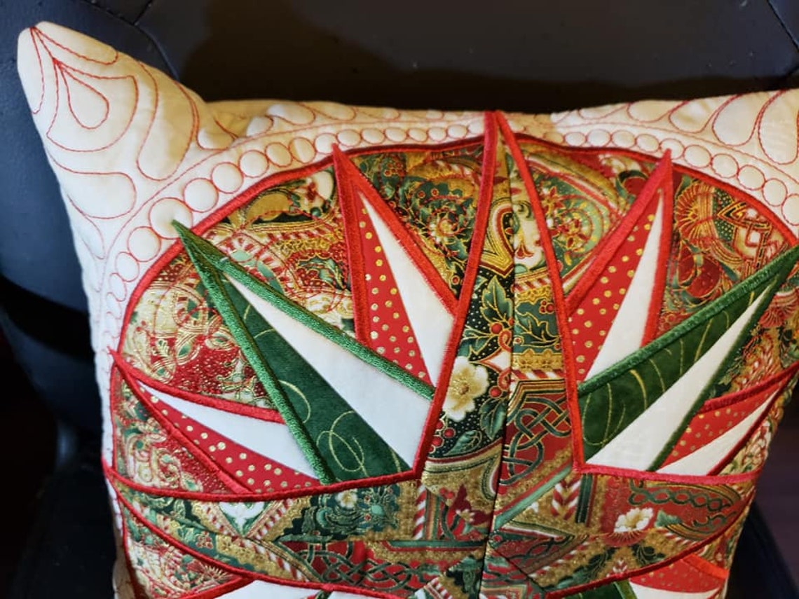 Quilted Christmas Pillow Cover Etsy
