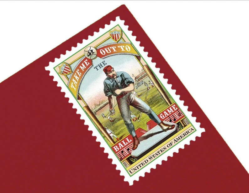 Take me out to the ballgame 42c Unused Vintage Postage Quantity of 20 Pack of 20 Unused Baseball Stamps
