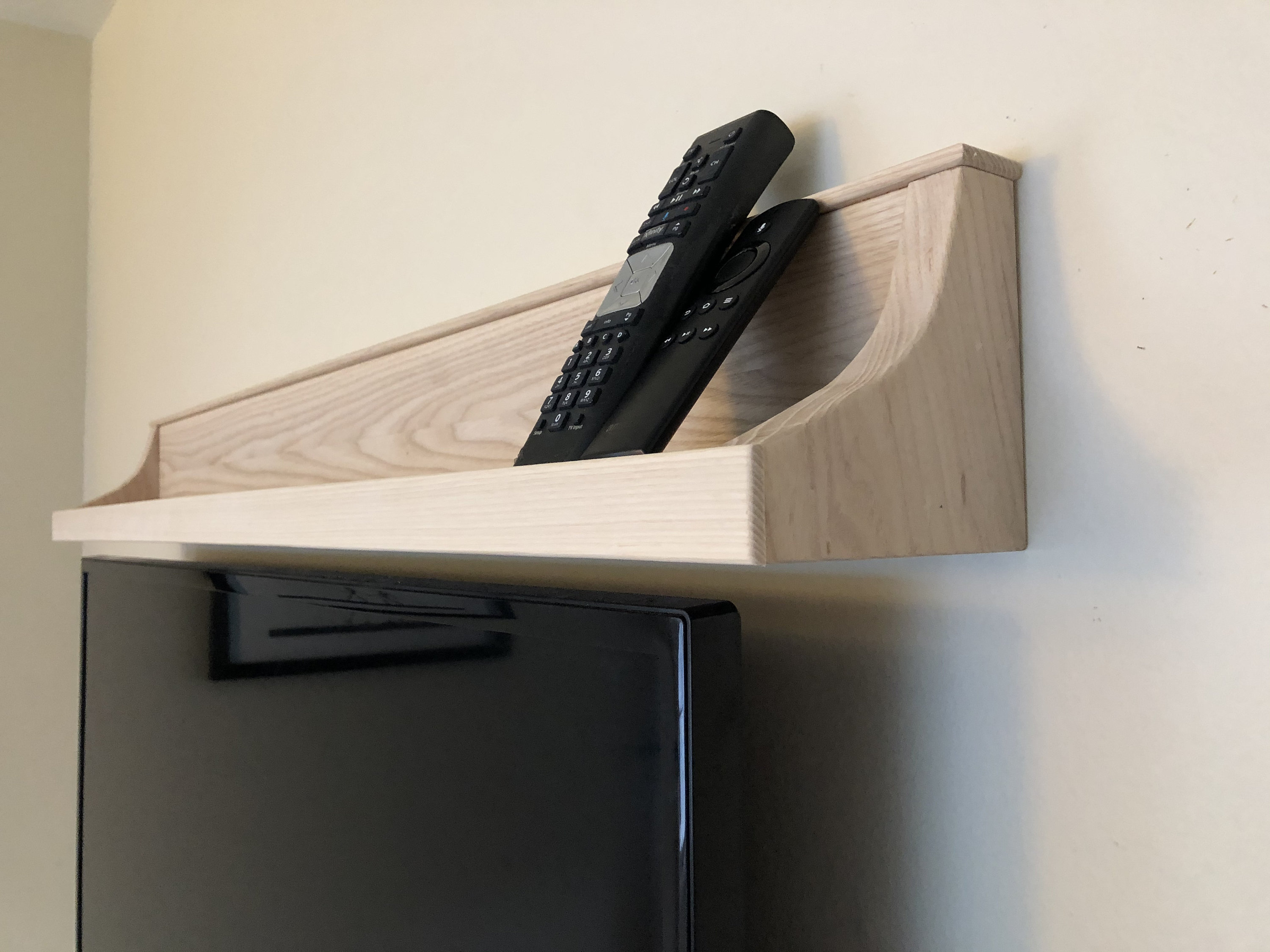 Floating Shelf for tv remotes Etsy