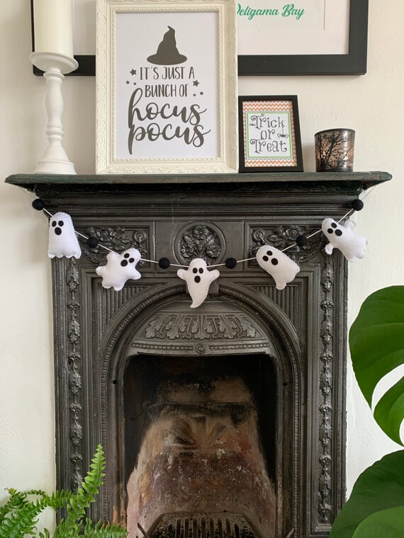 Spooky Ghost Garland - Felt Halloween Bunting
