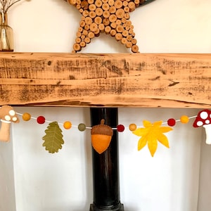 Handmade Woodland Felt Garland - Woodland Bunting - Woodland Decor - Fall Decor