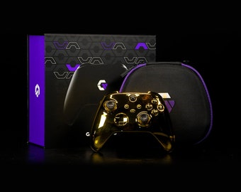 Gamenetics Custom Official Wireless Bluetooth Controller for Xbox Series X/S - Un-Modded - Video Gamepad Remote (Gold)