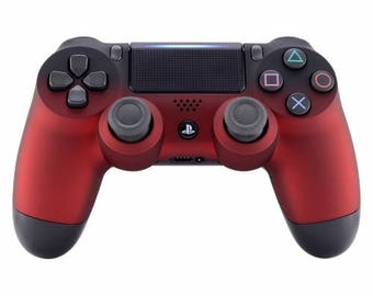 New Sony Playstation Dualshock PS4 Wireless Controller Custom Soft Touch Faded Red