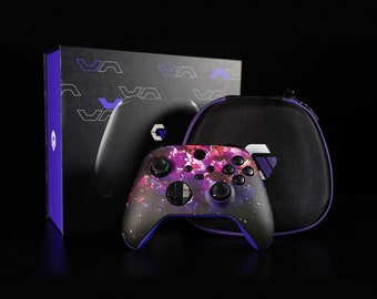 Gamenetics Custom Official Wireless Bluetooth Controller for Xbox Series X/S - Un-Modded - Video Gamepad Remote (Pink Galaxy)