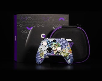 Gamenetics Custom Official Wireless Bluetooth Controller for Xbox Series X/S - Un-Modded - Video Gamepad Remote (Purple Clown)
