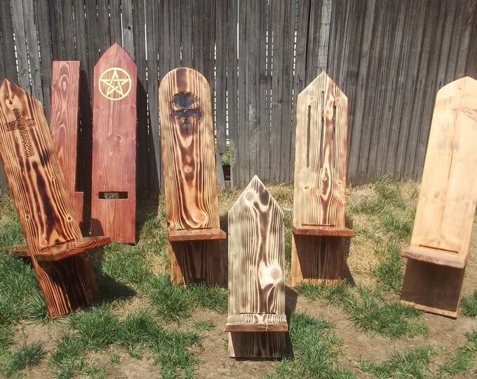 Handcrafted Viking Stargazing Chairs Carved Slab Etsy