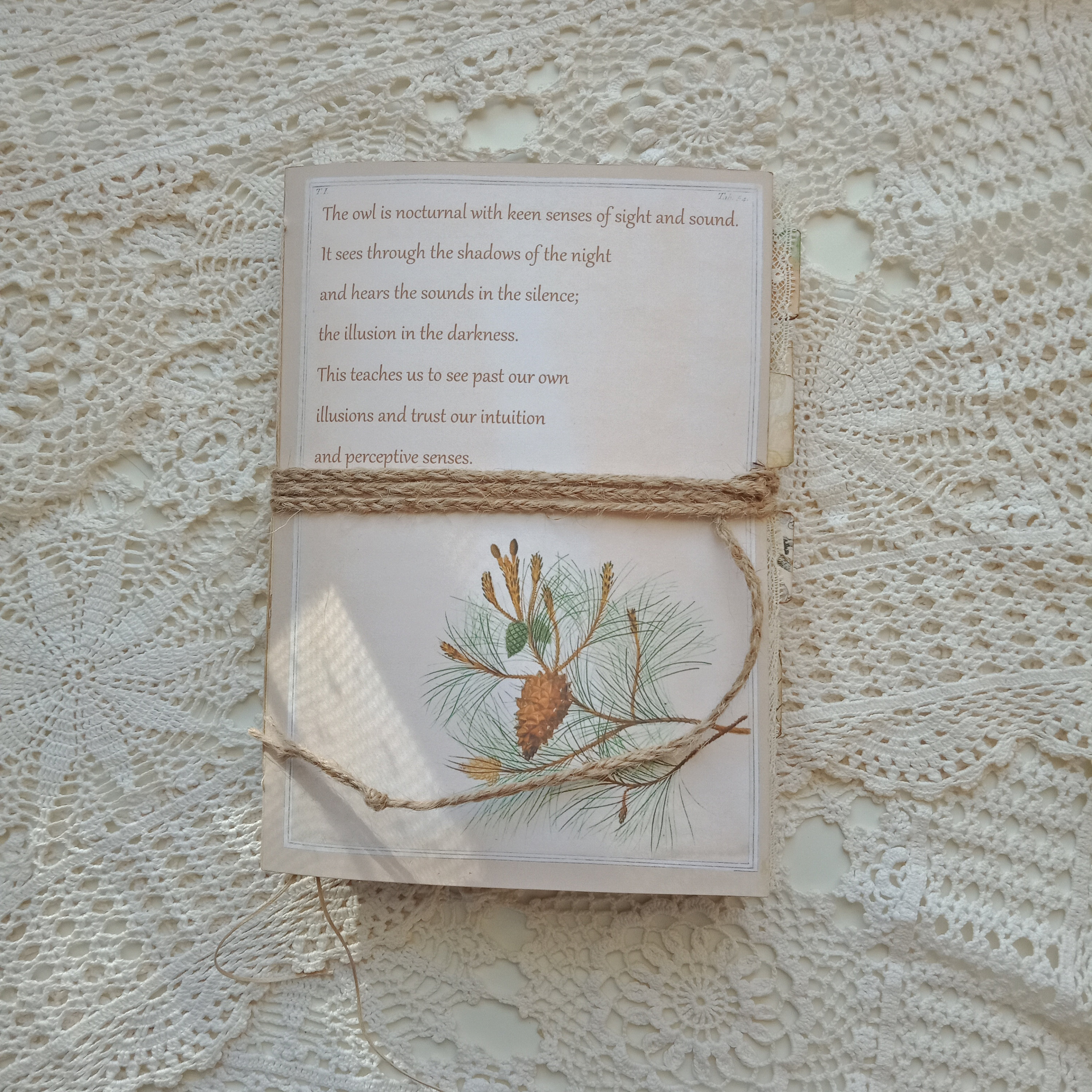 The Owl's Tale | A Handmade Owl Journal | Bird Junk Journal