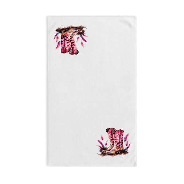 Cowboy boots Hand Towel/boot towels/home decor/gifts for bathroom