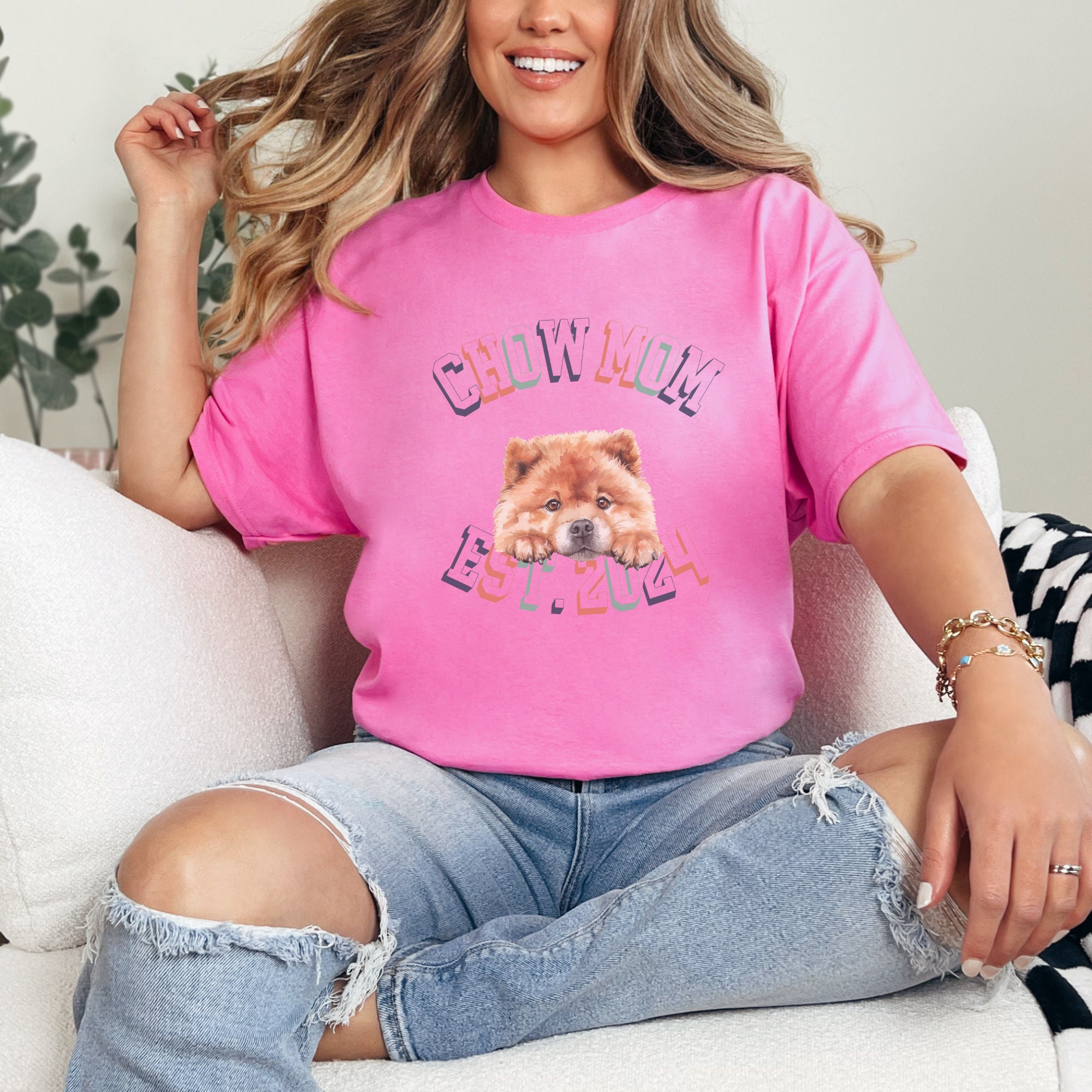 Chow Mom Tee/mother of Chow Tshirt/dog Mom Tshirt/chow Shirt/custom