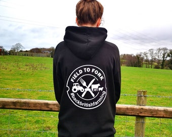 Field to Fork Hoodie/ Back British Farming