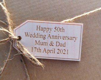 Wooden Personalised Gift Tag