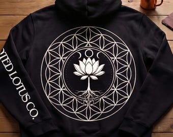 Lotus Sacred Geometry Hoodie