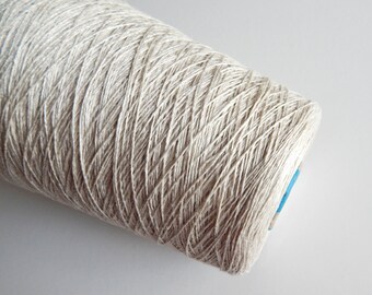 linen natural 3ply yarn thick yarn linen thread crochet yarn Linen gold ocher yarn