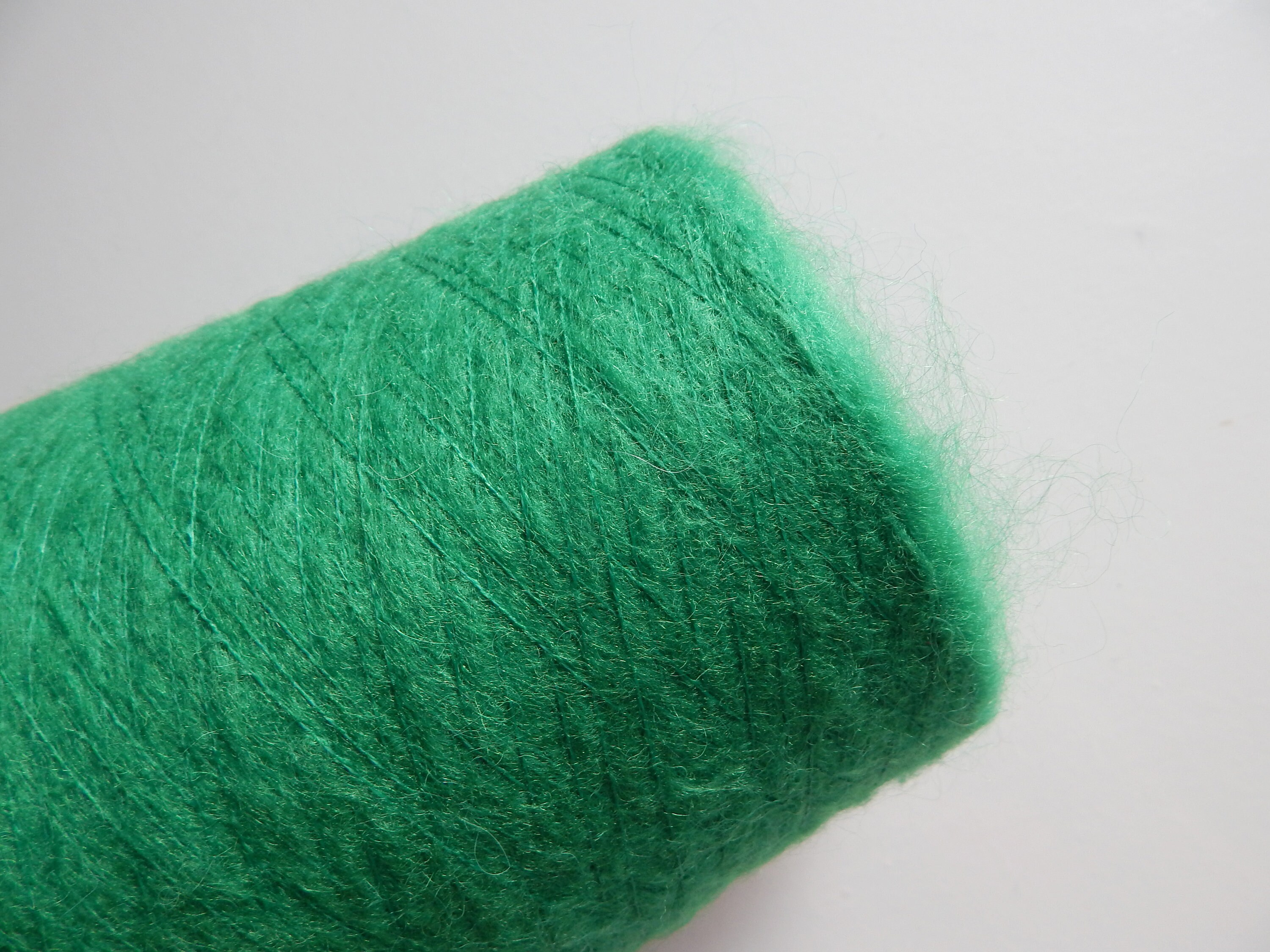 Bright-green alpaca yarn with kid-mohair 195 gr Italian yarn | Etsy