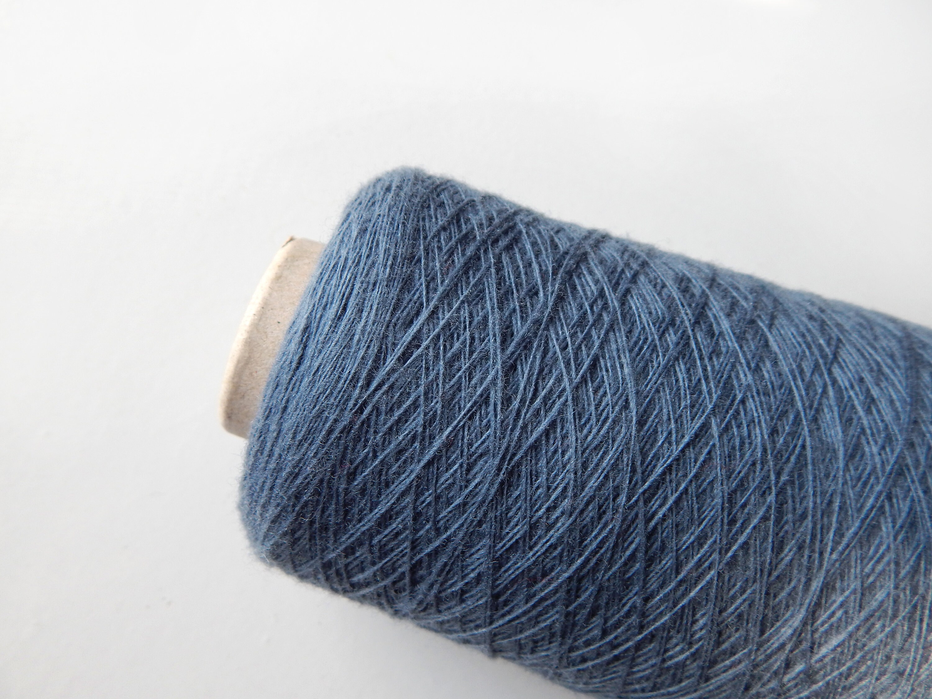 Bluegrey merino yarn 155 gr blue lace wool crochet yarn Etsy