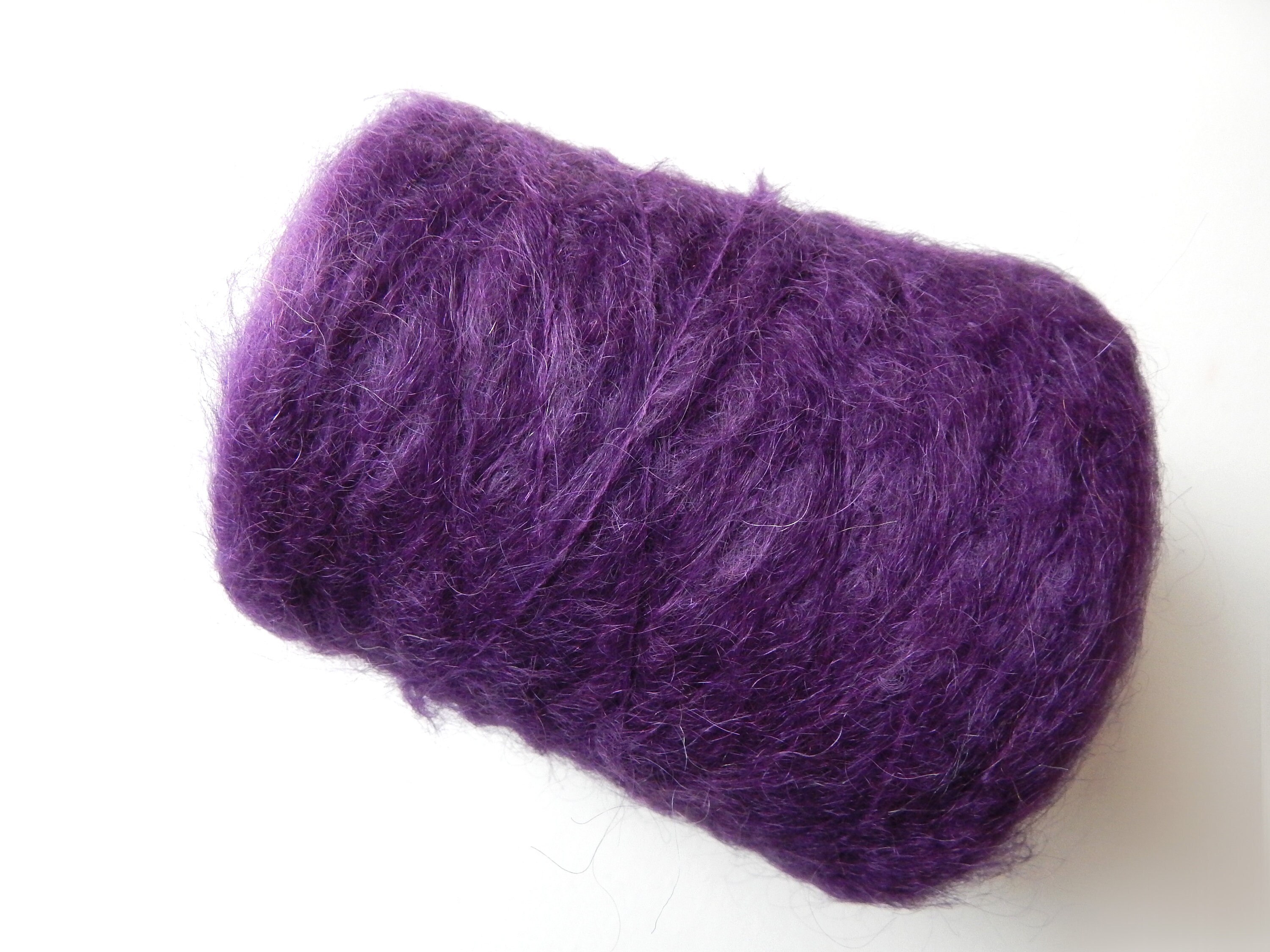 Darkviolet mohair yarn purple mohair yarn crochet yarn Etsy