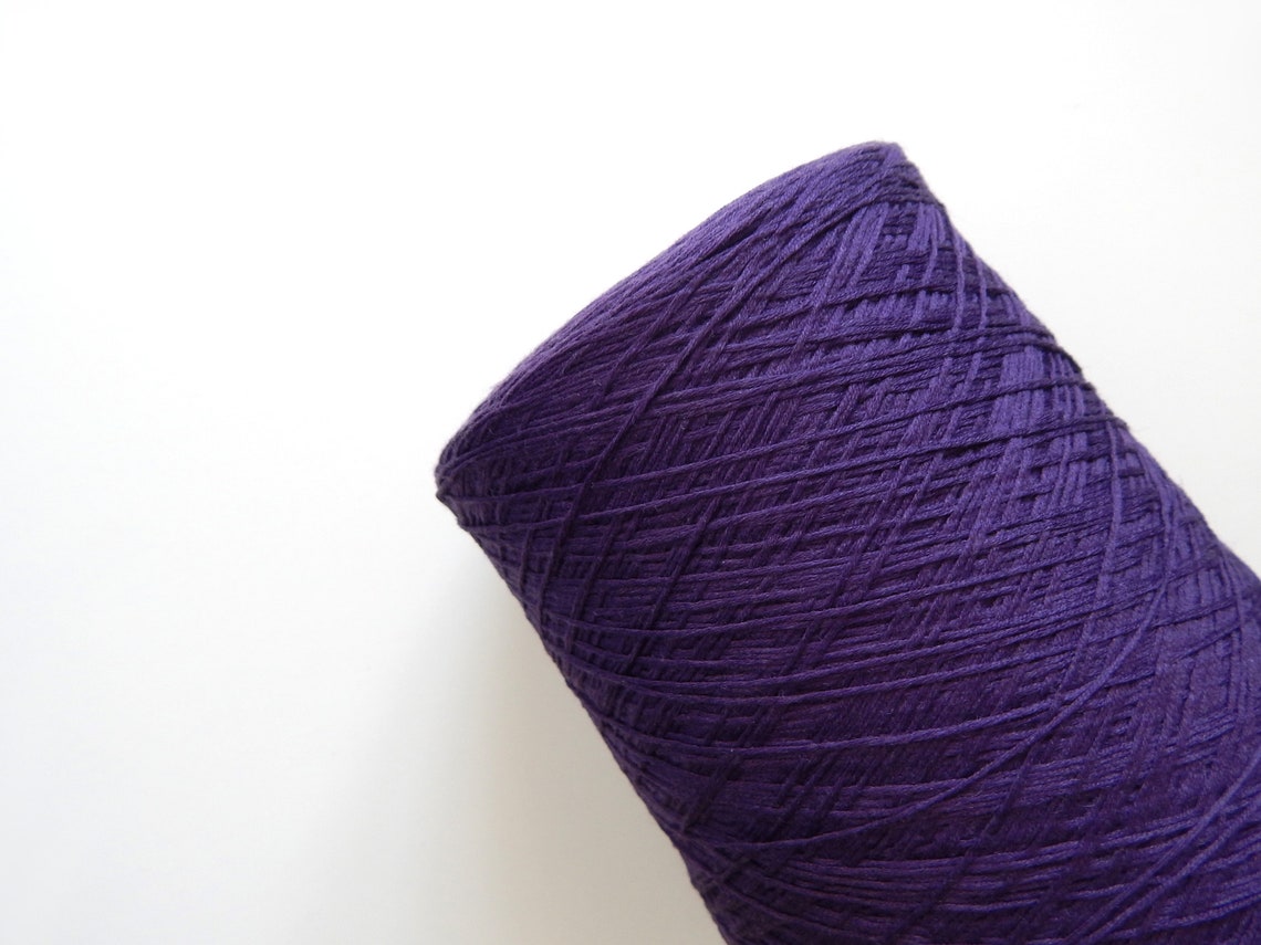 Purple 100 merino yarn darkviolet lace wool brightpurple Etsy