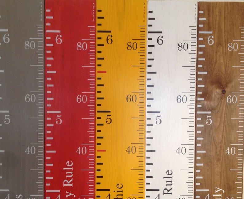 Handmade height chart ruler image 5