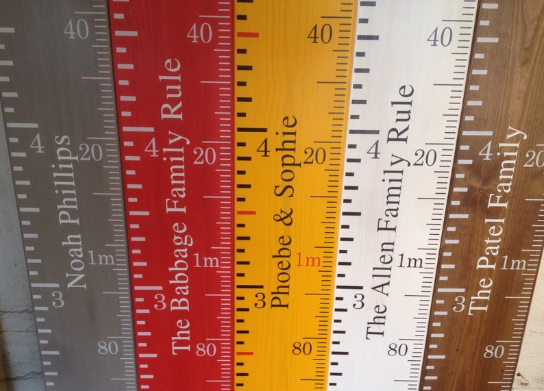 Handmade height chart ruler image 2