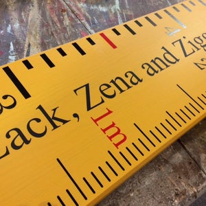 Handmade height chart ruler image 8