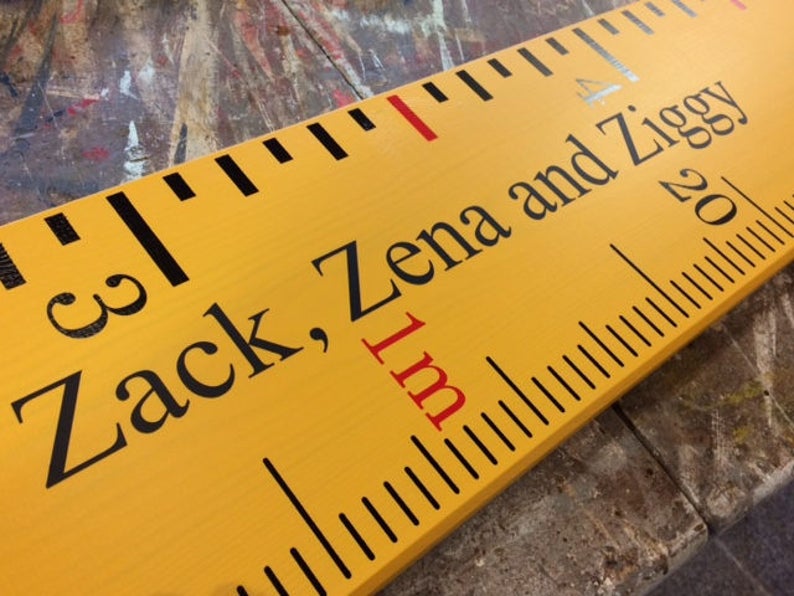 Handmade height chart ruler Etsy
