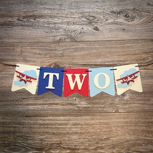 TWO highchair banner option. 5 flags total and made smaller than original birthday banner.